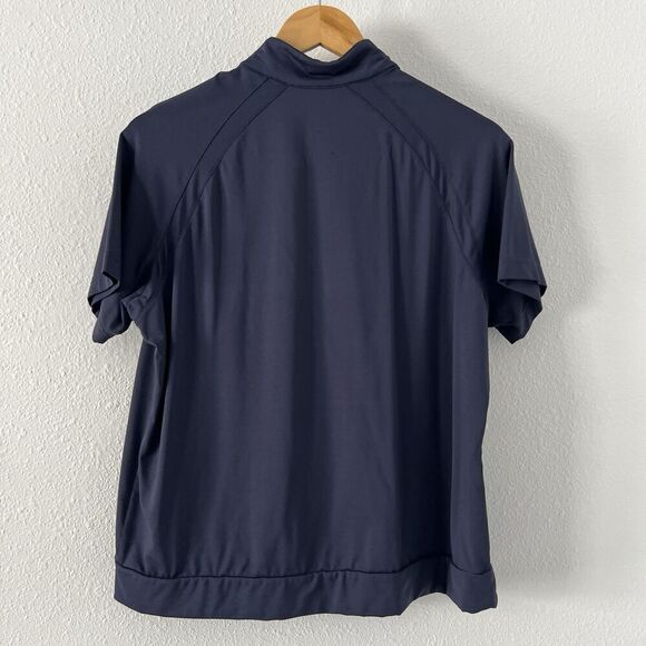 Coldwater Creek Performance Short Sleeve Jacket Womens Large Blue Athletic Golf - Picture 2 of 7